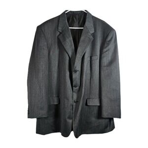 Albert Nipon Men's Size 50R Gray  Blazer Jacket Wool "Golden Fil" Lined EUC